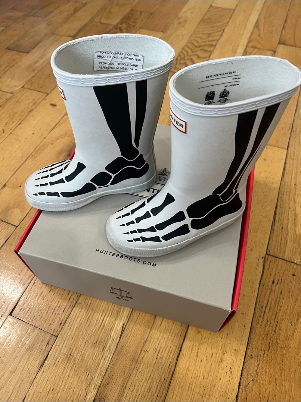 Toddler Hunter Skeleton Rain Boots